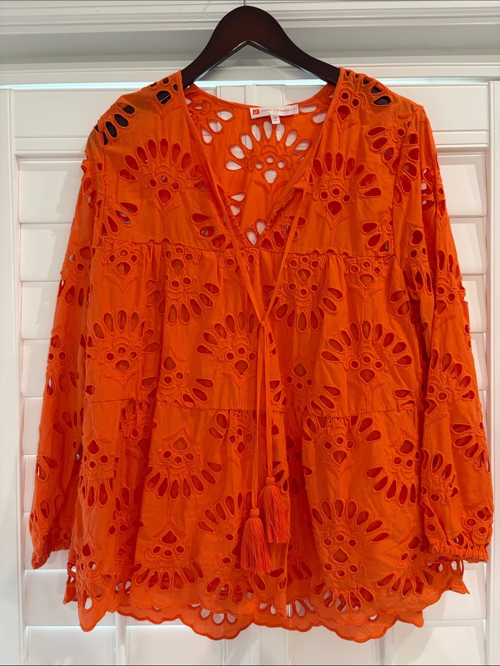 Eyelet Bohemian Top